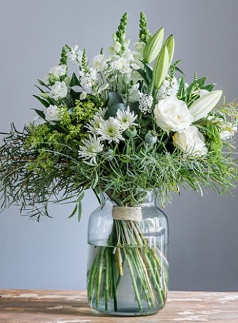 White Vase Bouquet